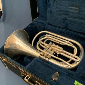 Silver Kanstul Custom Class Bb Marching French Horn S/N 3158 Anaheim CA - Image 13