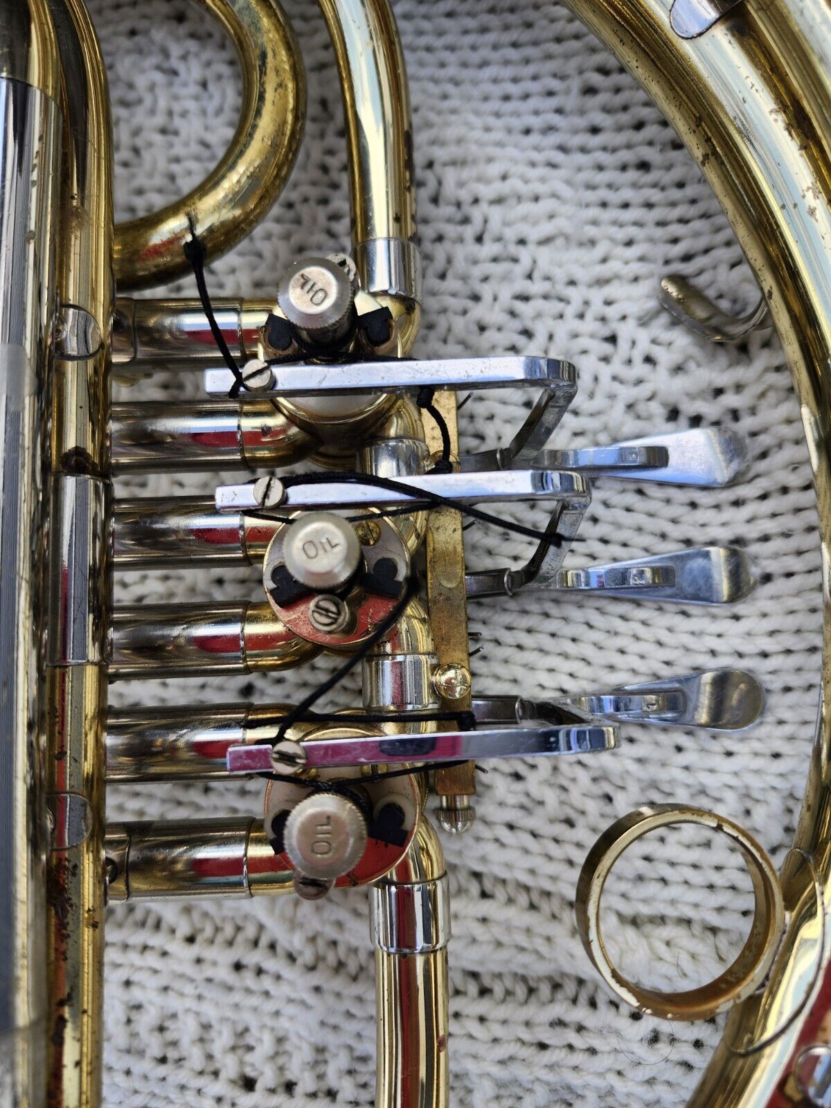 French Horn, King 1156 Single Key F with Eb Slide & Hard Case, circa, circa 1977 9