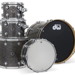 DW DEKTFP05 Acoustic/Electronic Convertible 5-Piece Drum Kit - Black Galaxy - Image 1