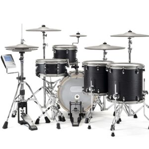EFNOTE EFNOTE5X 5-Piece Acoustic Designed Electronic Drum Set - Black Oak - Image 1