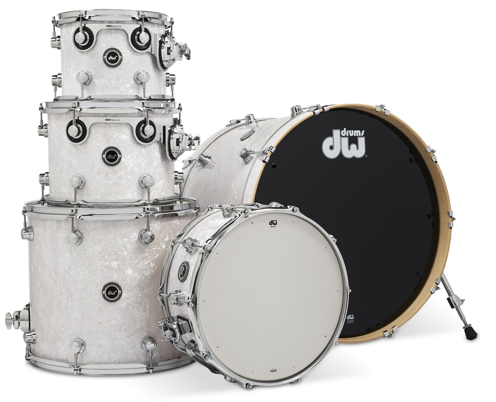 DW DEKTFP05 Acoustic/Electronic Convertible 5-Piece Drum Kit – Black Galaxy 2