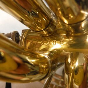 JUPITER JHR-852 DOUBLE FRENCH HORN BRASS WORKING GOOD W/DENTS CASE MOUTHPIECE - Image 14