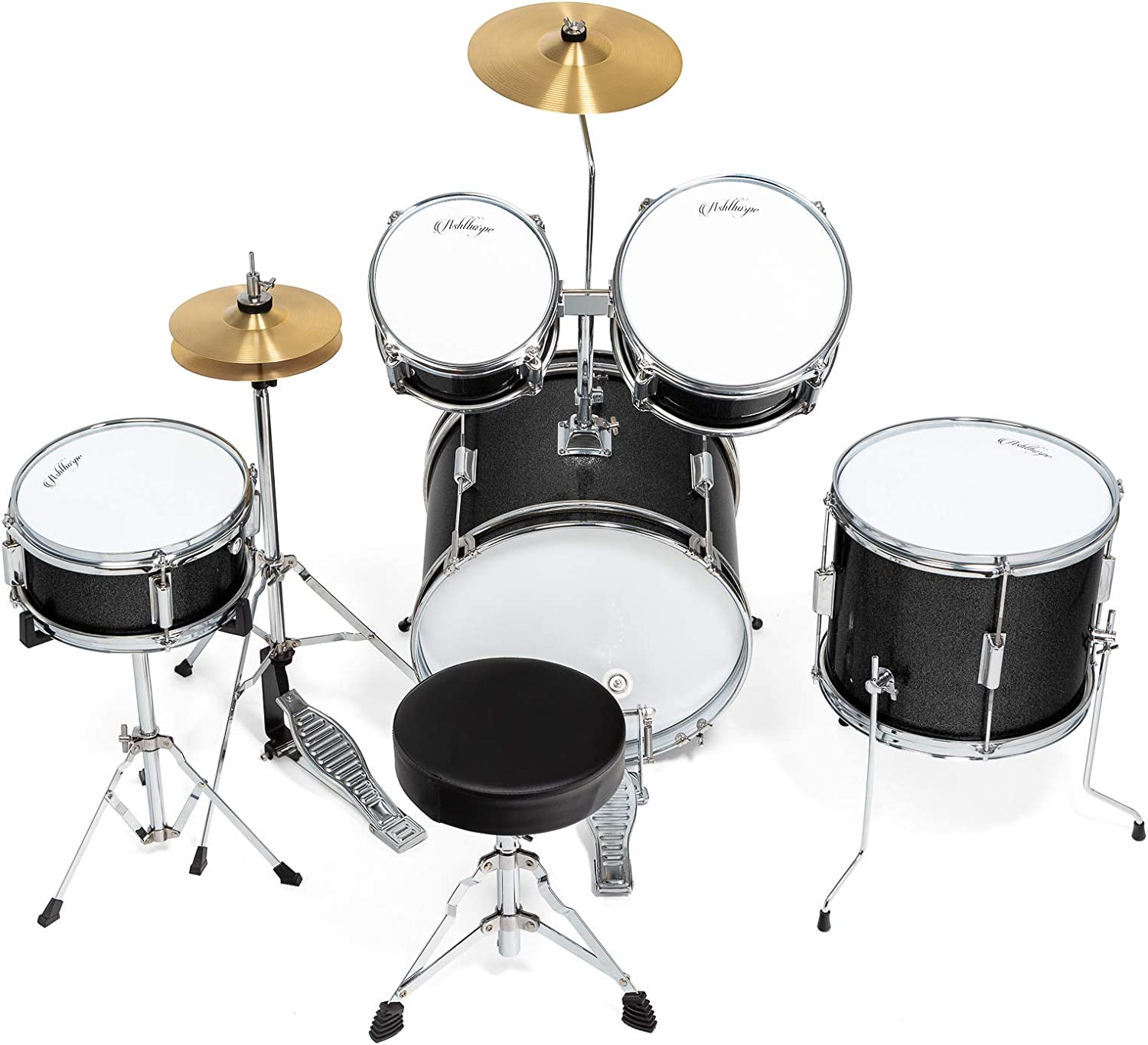 5-Piece Complete Junior Drum Set with Genuine Brass Cymbals – Advanced Beginner 3