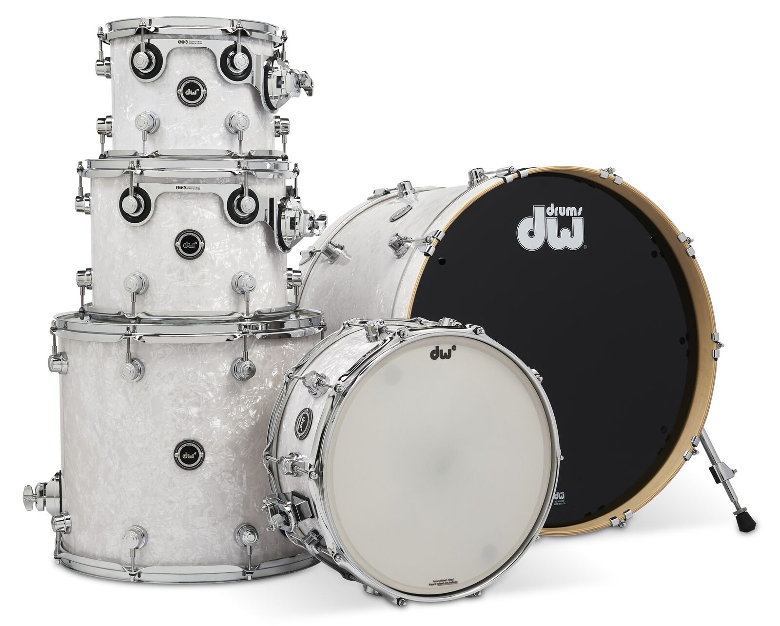 DW DEKTFP05 Acoustic/Electronic Convertible 5-Piece Drum Kit – Black Galaxy 3