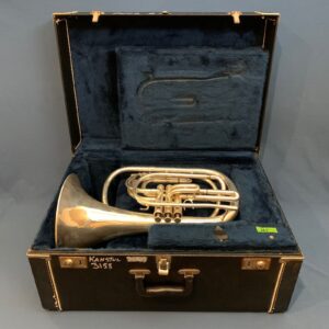 Silver Kanstul Custom Class Bb Marching French Horn S/N 3158 Anaheim CA - Image 14