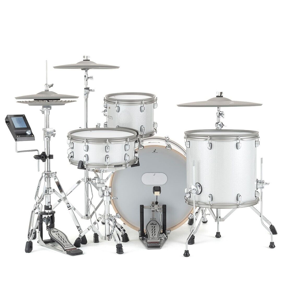 EFNOTE EFNOTE7 4-Piece Acoustic Designed Electronic Drum Set – White Sparkle 1