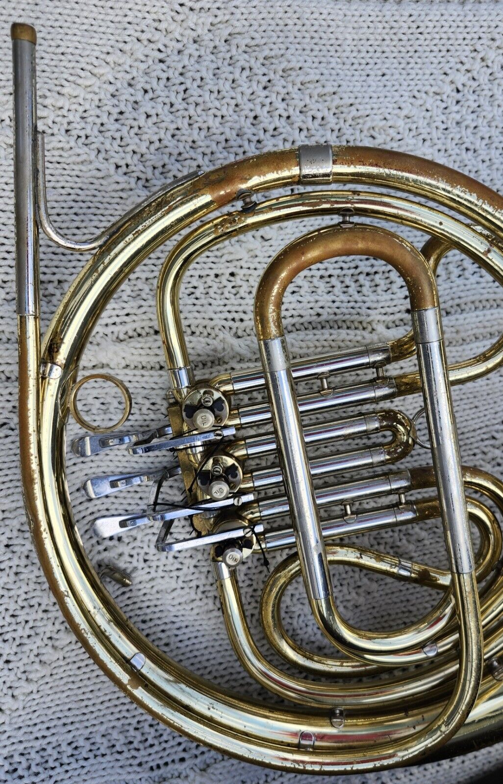 French Horn, King 1156 Single Key F with Eb Slide & Hard Case, circa, circa 1977 10