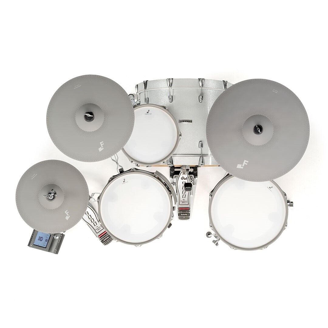 EFNOTE EFNOTE7 4-Piece Acoustic Designed Electronic Drum Set – White Sparkle 3