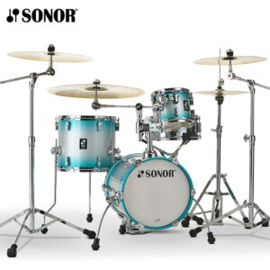 Sonor AQ2 MARTINI Maple 4 Piece Drum Set Shell Pack - Aqua Silverburst Lacquer - Image 1