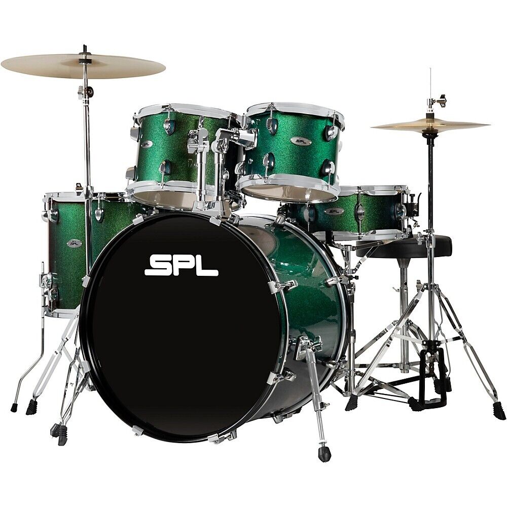 Sound Percussion Labs 5PC Unity II All In One Drum Set Pine Green Glitter 3