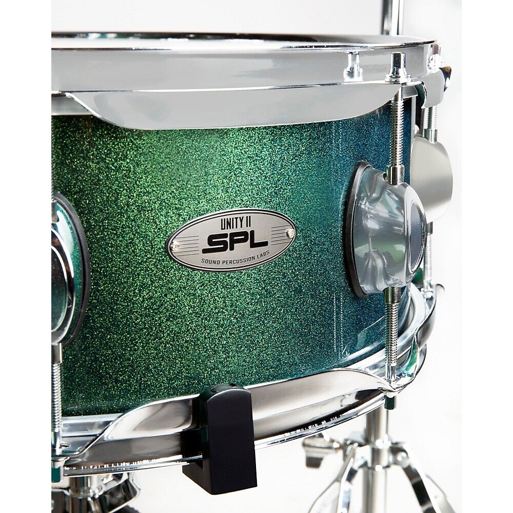 Sound Percussion Labs 5PC Unity II All In One Drum Set Pine Green Glitter 5