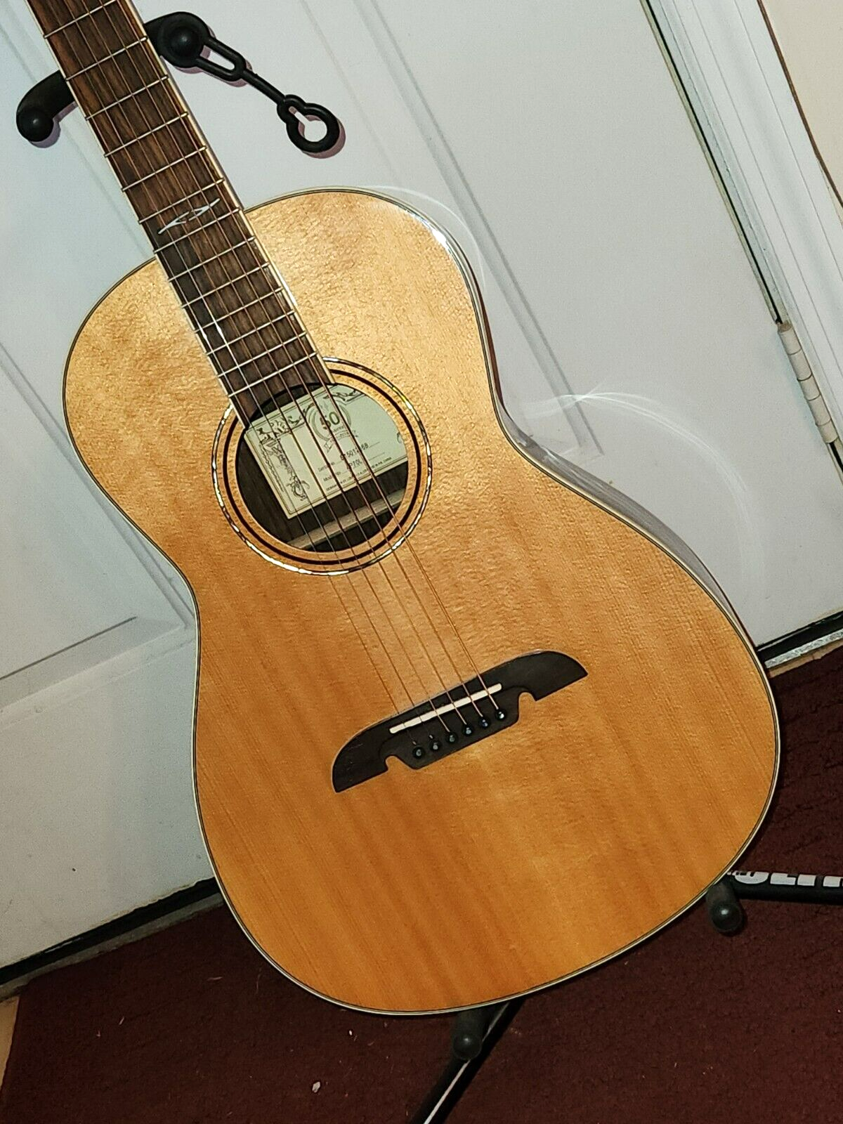 Alvarez AP70L Left Hand 6 String Acoustic Parlor Guitar w/Case 2