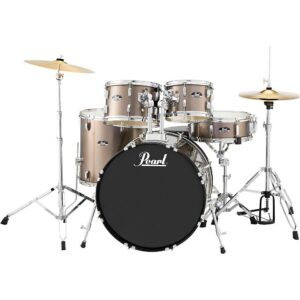 Pearl Roadshow 5-Piece New Fusion Drum Set Bronze Metallic - Image 1