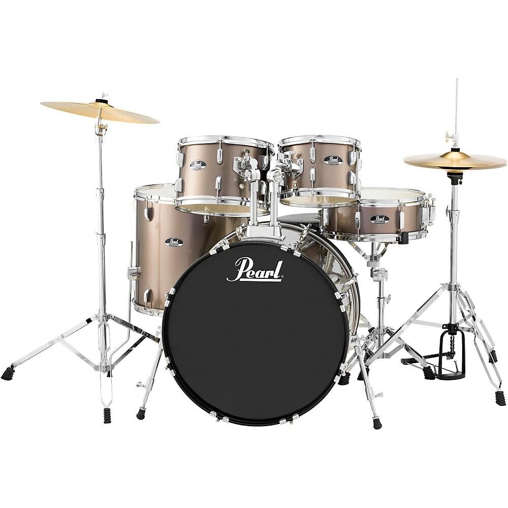 Pearl Roadshow 5-Piece New Fusion Drum Set Bronze Metallic 1