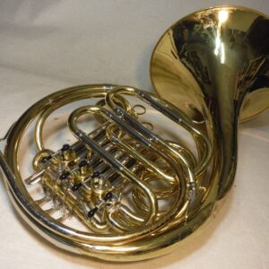 JUPITER JHR-852 DOUBLE FRENCH HORN BRASS WORKING GOOD W/DENTS CASE MOUTHPIECE - Image 18