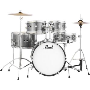 Pearl Roadshow Jr. Drum Set with Hardware and Cymbals Grindstone Sparkle - Image 1