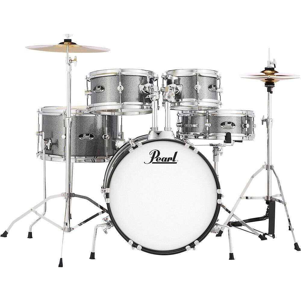 Pearl Roadshow Jr. Drum Set with Hardware and Cymbals Grindstone Sparkle 1