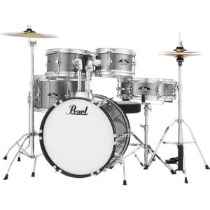 Pearl Roadshow Jr. Drum Set with Hardware and Cymbals Grindstone Sparkle - Image 3