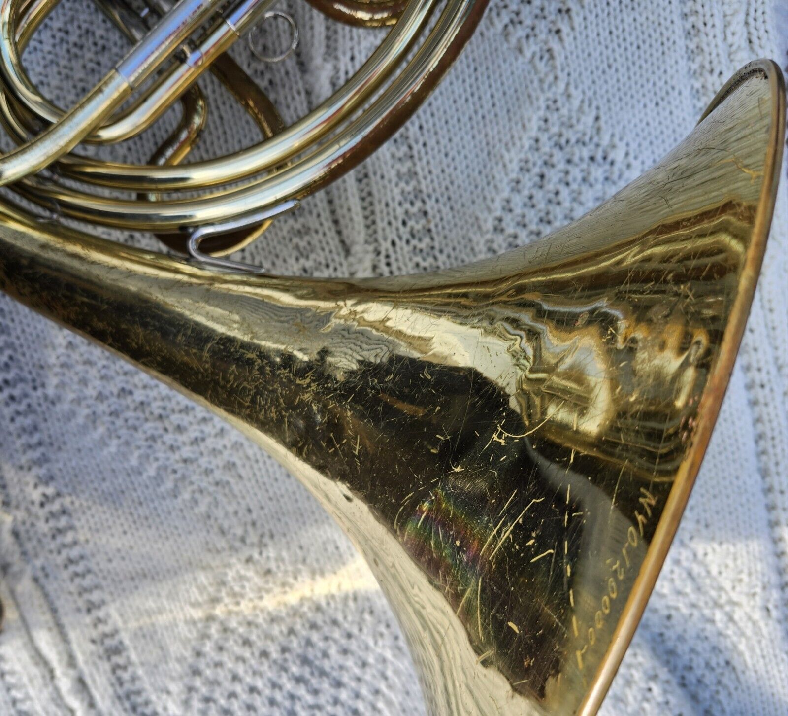 French Horn, King 1156 Single Key F with Eb Slide & Hard Case, circa, circa 1977 13
