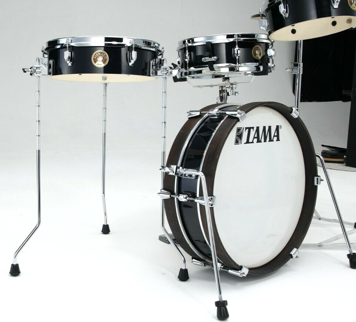TAMA Club-JAM 4-Piece Pancake Drum Kit, Hairline Black – In Stock! 1