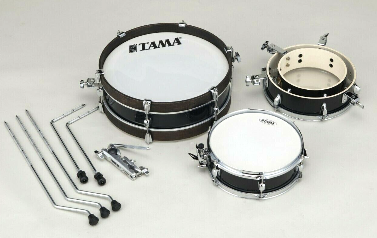 TAMA Club-JAM 4-Piece Pancake Drum Kit, Hairline Black – In Stock! 2