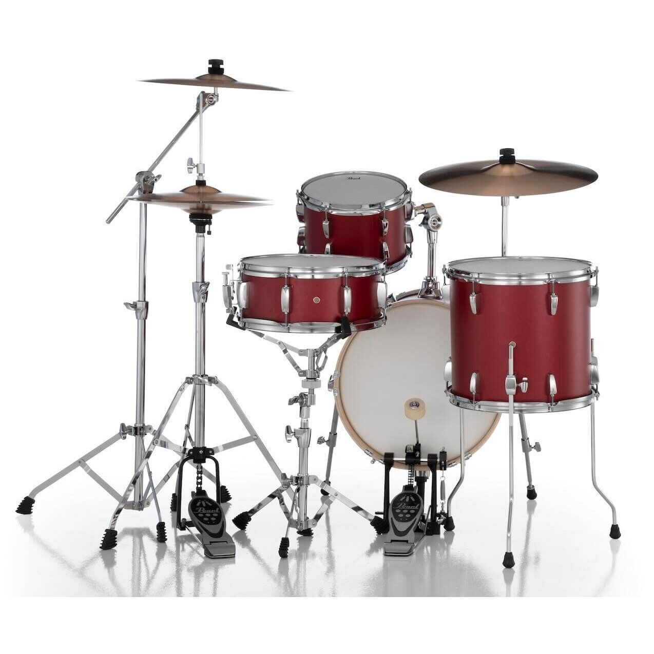 Pearl Midtown 4pc Drum Set Matte Red w/Hardware 4