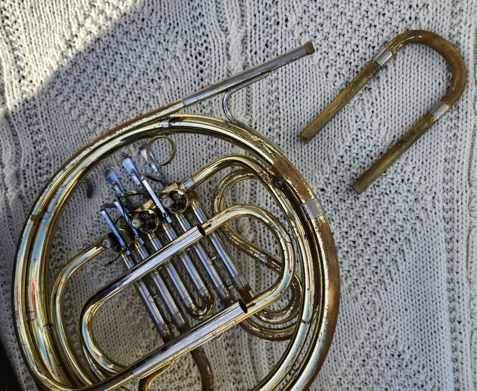 French Horn, King 1156 Single Key F with Eb Slide & Hard Case, circa, circa 1977 14