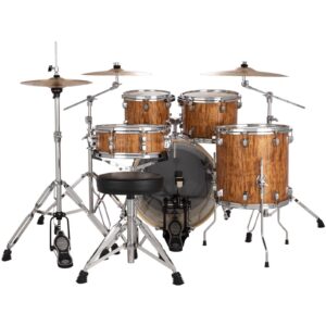 Tama ST52H5CBNS Stagestar 5 Piece Complete Drum Set with Stands and Throne Black - Image 3