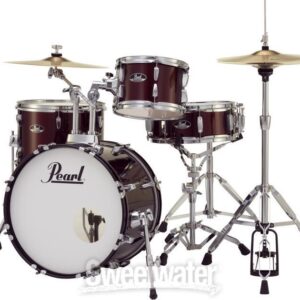 Pearl Roadshow 4-piece Complete Drum Set with Cymbals - Wine Red - Image 4