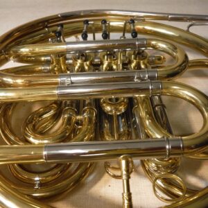 JUPITER JHR-852 DOUBLE FRENCH HORN BRASS WORKING GOOD W/DENTS CASE MOUTHPIECE - Image 21