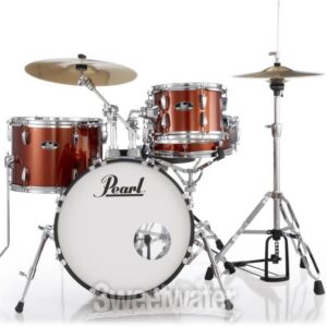 Pearl Roadshow RS584C/C 4-piece Complete Drum Set with Cymbals - Burnt Orange - Image 2