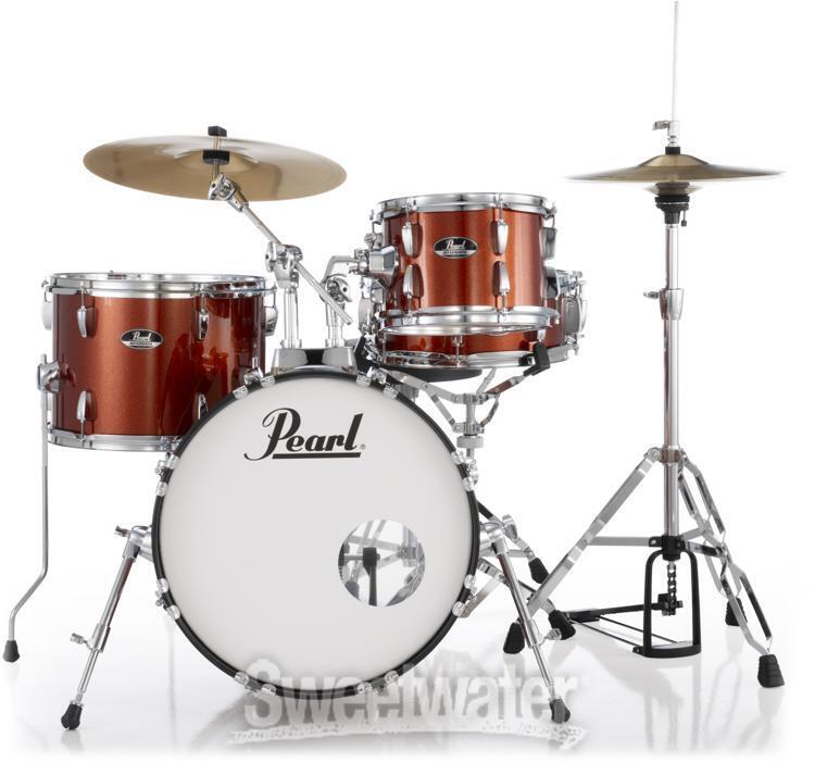 Pearl Roadshow RS584C/C 4-piece Complete Drum Set with Cymbals – Burnt Orange 2