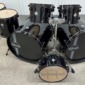 ddrum 7Pc Drum Set Double Bass Shell Pack Diablo Black / Black - Image 1