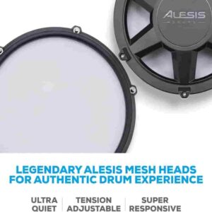 Alesis Nitro Max Kit Electric Drum Set with Quiet Mesh Pads, 10" Dual Zone Snare - Image 8