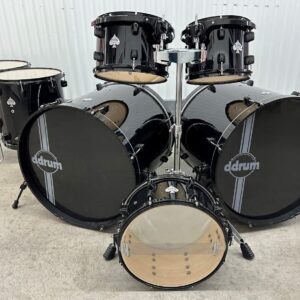 ddrum 7Pc Drum Set Double Bass Shell Pack Diablo Black / Black - Image 2