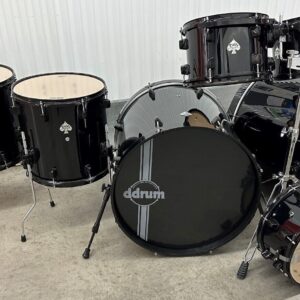 ddrum 7Pc Drum Set Double Bass Shell Pack Diablo Black / Black - Image 3