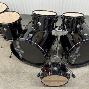 ddrum 7Pc Drum Set Double Bass Shell Pack Diablo Black / Black - Image 4