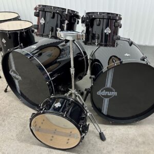 ddrum 7Pc Drum Set Double Bass Shell Pack Diablo Black / Black - Image 5