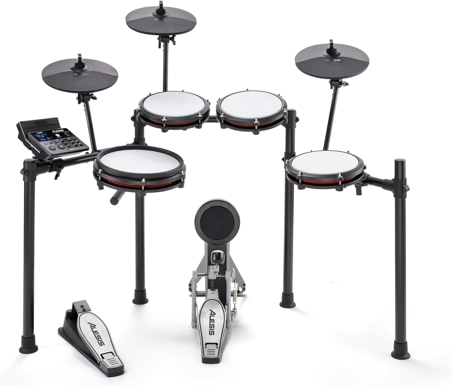Alesis Nitro Max Kit Electric Drum Set with Quiet Mesh Pads, 10″ Dual Zone Snare 17