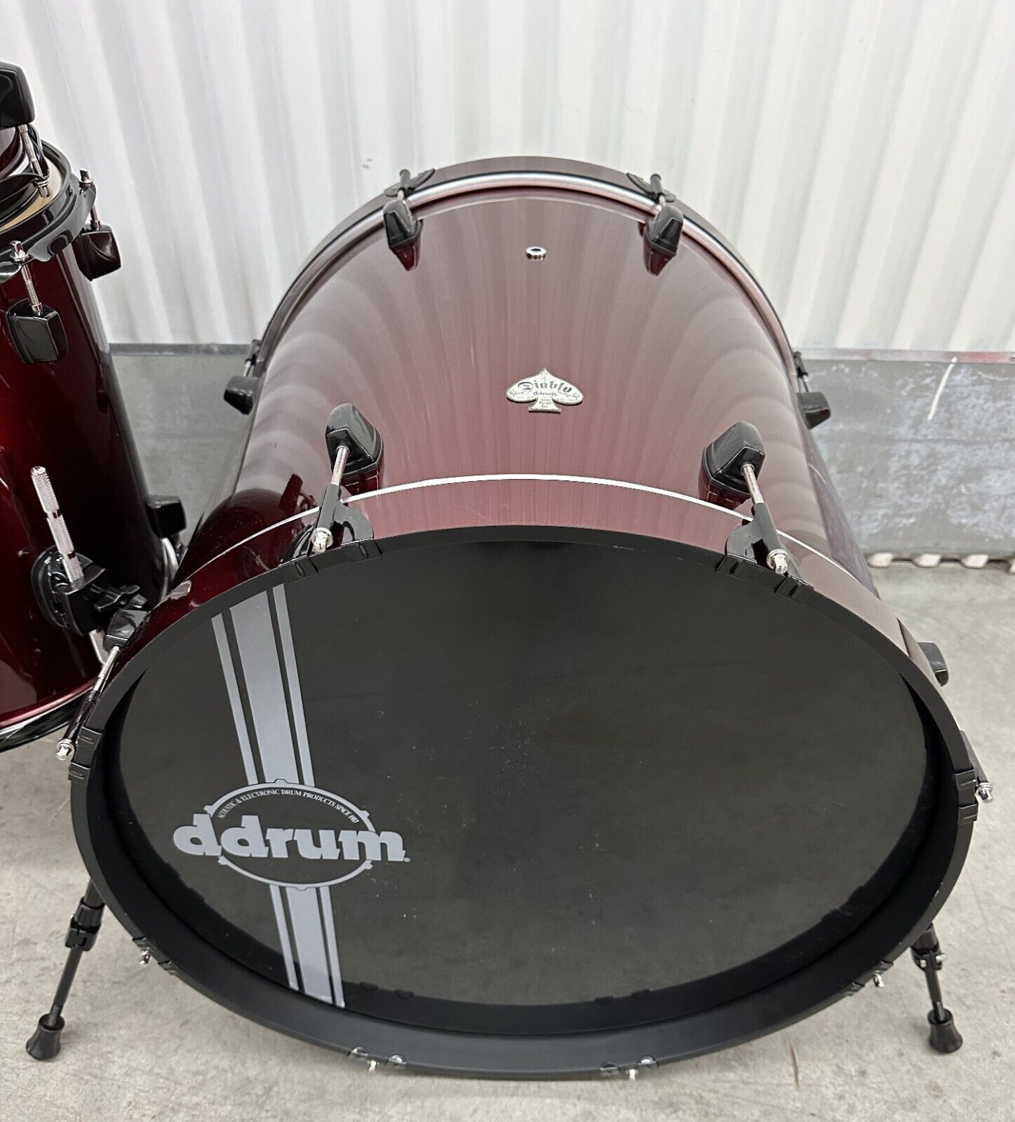 ddrum 5Pc Drum Set Shell Pack Kit Diablo Red / Black 9