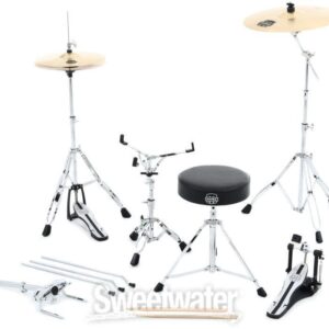 Mapex Venus 5-piece Fusion Complete Drum Set - Aqua Blue Sparkle - Image 6