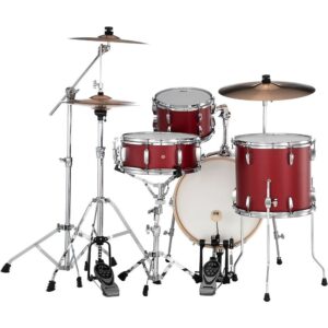 Pearl Midtown 4-Piece Complete Drum Set Matte Red - Image 2