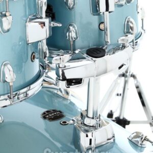 Mapex Venus 5-piece Fusion Complete Drum Set - Aqua Blue Sparkle - Image 10