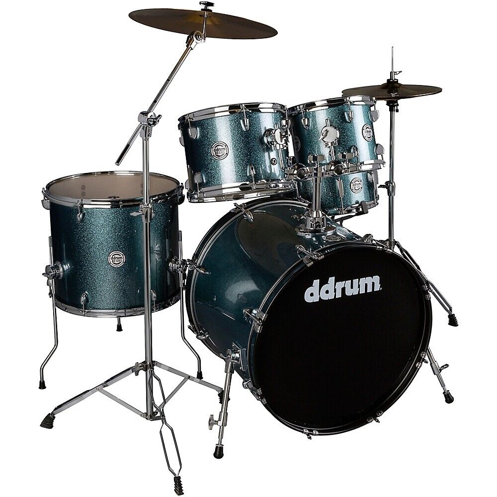 ddrum D2 5-piece Complete Drum Kit Deep Aqua Sparkle 4