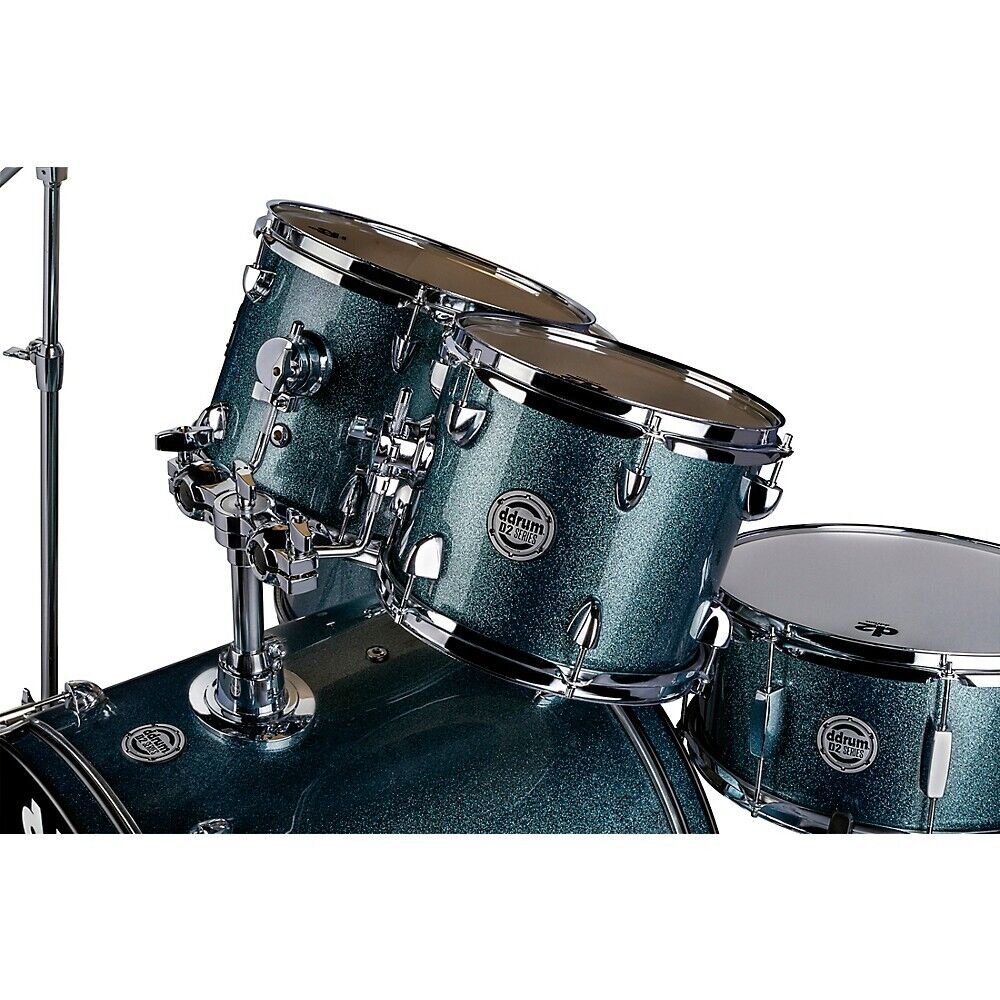 ddrum D2 5-piece Complete Drum Kit Deep Aqua Sparkle 5