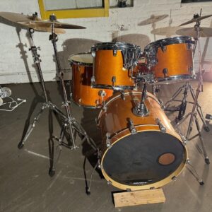 Orange Ludwig Accent CS Custom Drum Set - Image 1