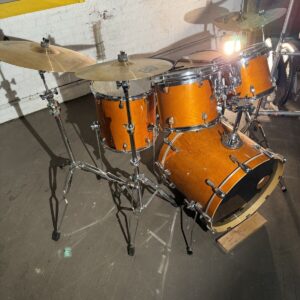 Orange Ludwig Accent CS Custom Drum Set - Image 2