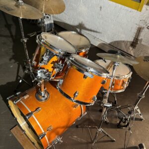 Orange Ludwig Accent CS Custom Drum Set - Image 3