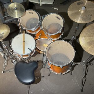 Orange Ludwig Accent CS Custom Drum Set - Image 4