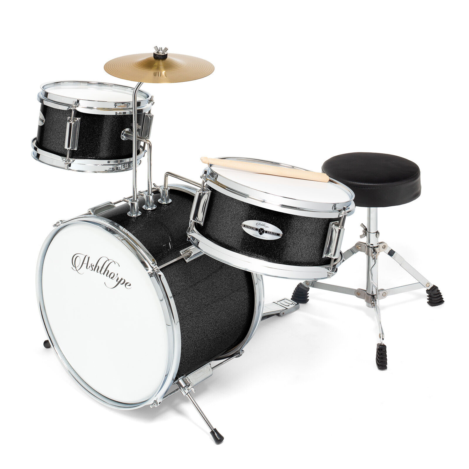 3-Piece Junior Drum Set – Complete Mini Beginner Kit 1